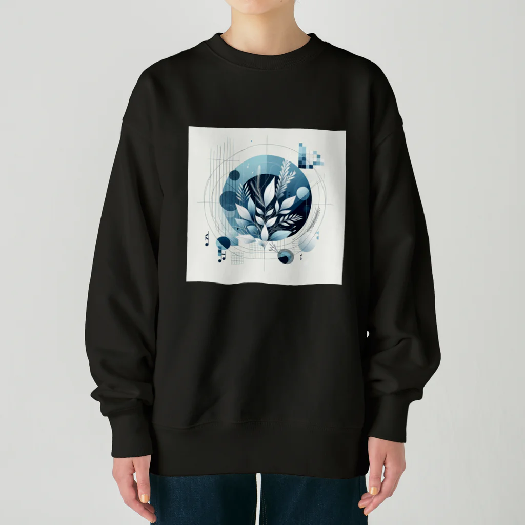 BochiBoochi-walkerのジオメトリーA25 Heavyweight Crew Neck Sweatshirt