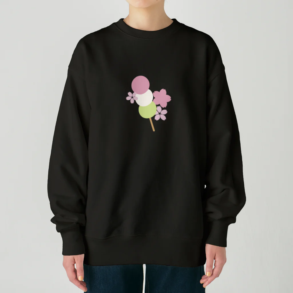 つきしょっぷのお花見 Heavyweight Crew Neck Sweatshirt