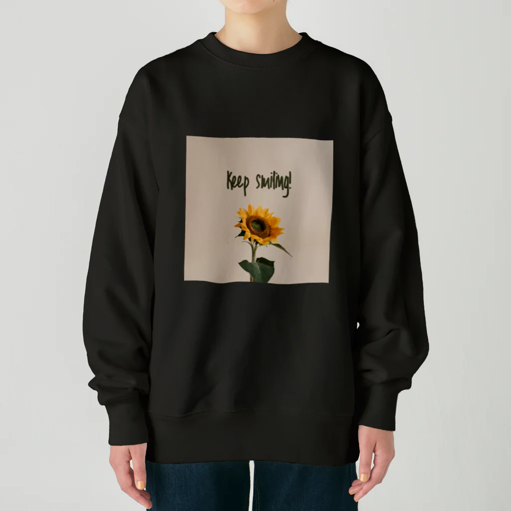 TILUのKeep smiling  Heavyweight Crew Neck Sweatshirt