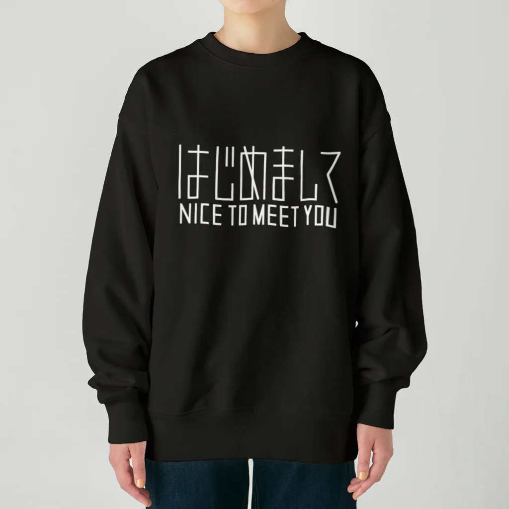 SF210のはじめまして（白） Heavyweight Crew Neck Sweatshirt