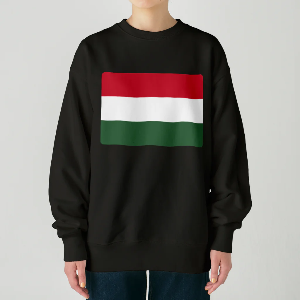 お絵かき屋さんのハンガリーの国旗 Heavyweight Crew Neck Sweatshirt