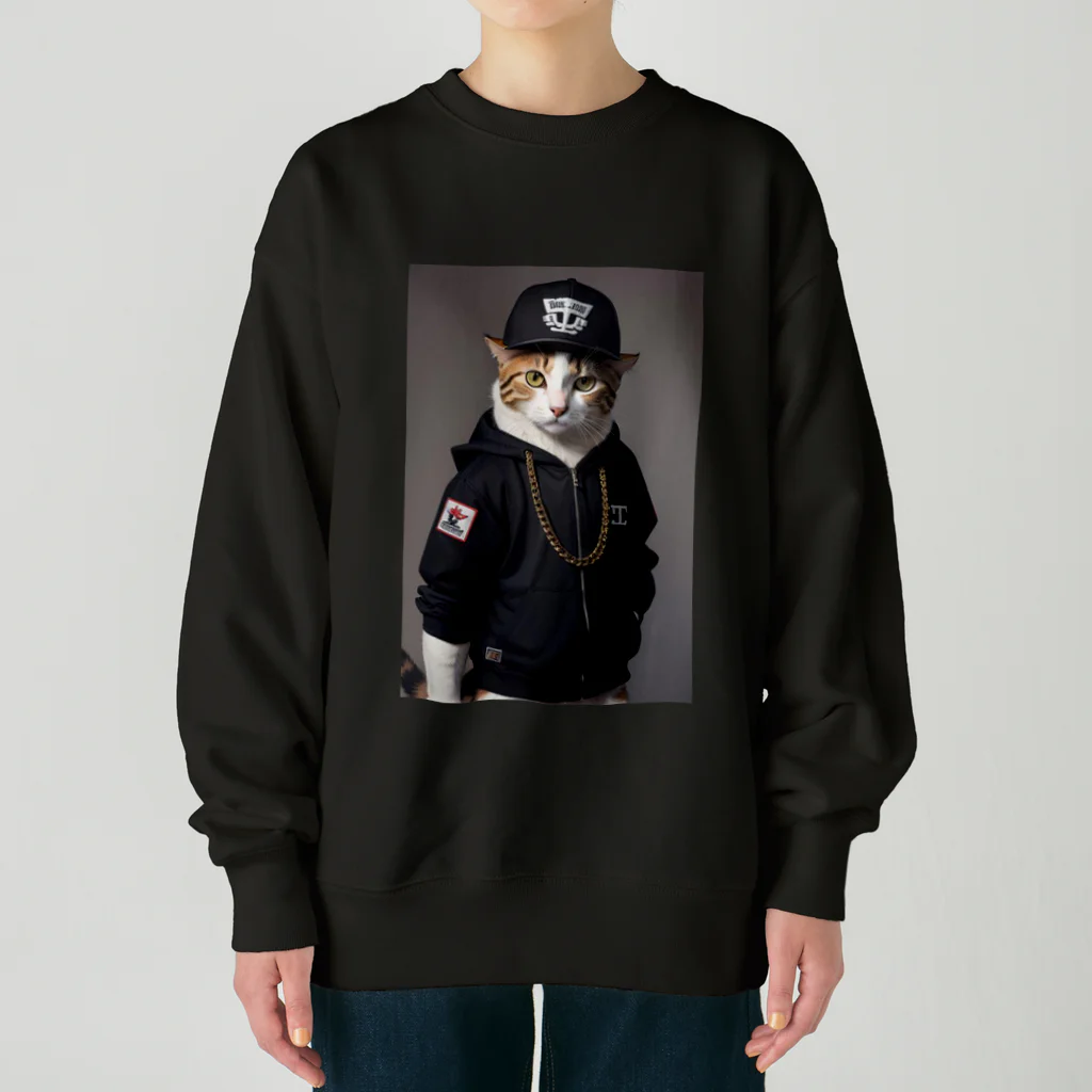 Be proudのヒップホップ猫 Heavyweight Crew Neck Sweatshirt