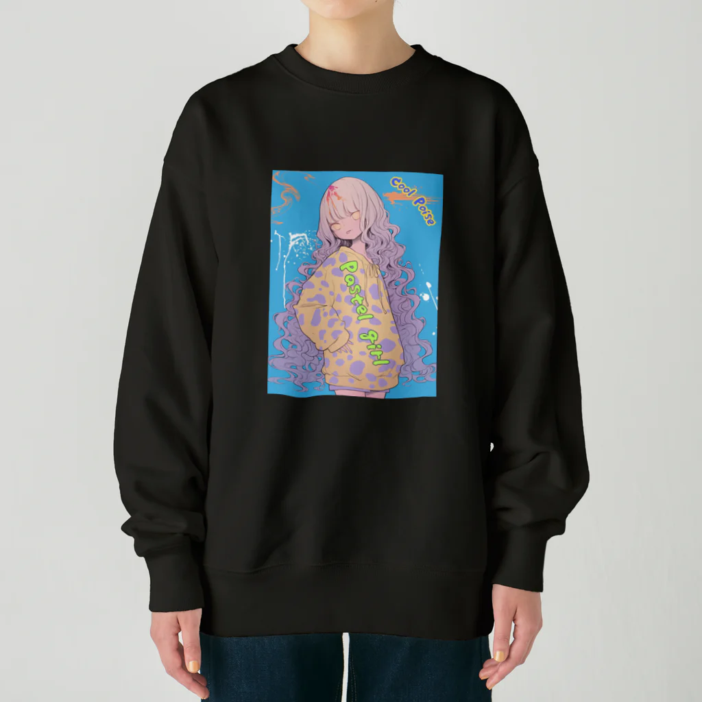 じょいちぃのPastel girl「パステルガール」 Heavyweight Crew Neck Sweatshirt