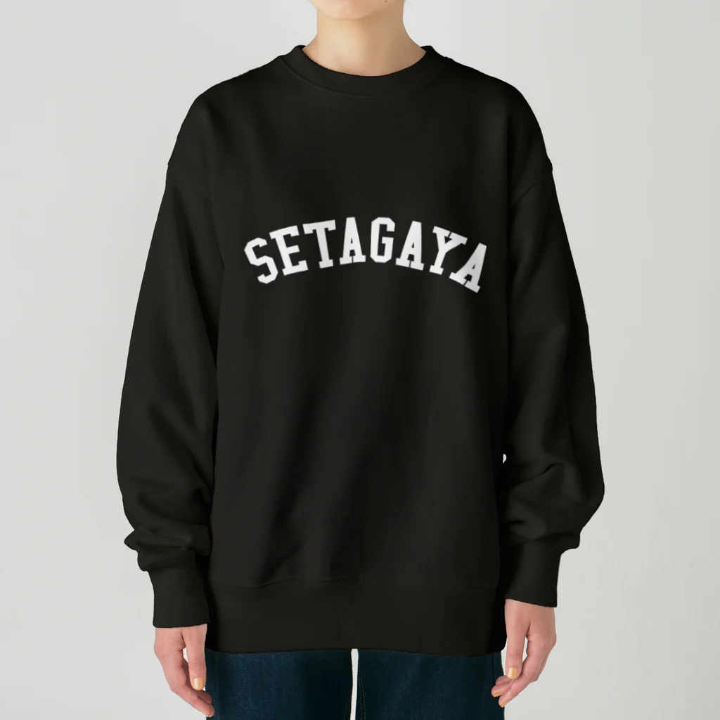 せたが屋さんの世田谷グッズ　ホワイトロゴ（setagaya item) Heavyweight Crew Neck Sweatshirt