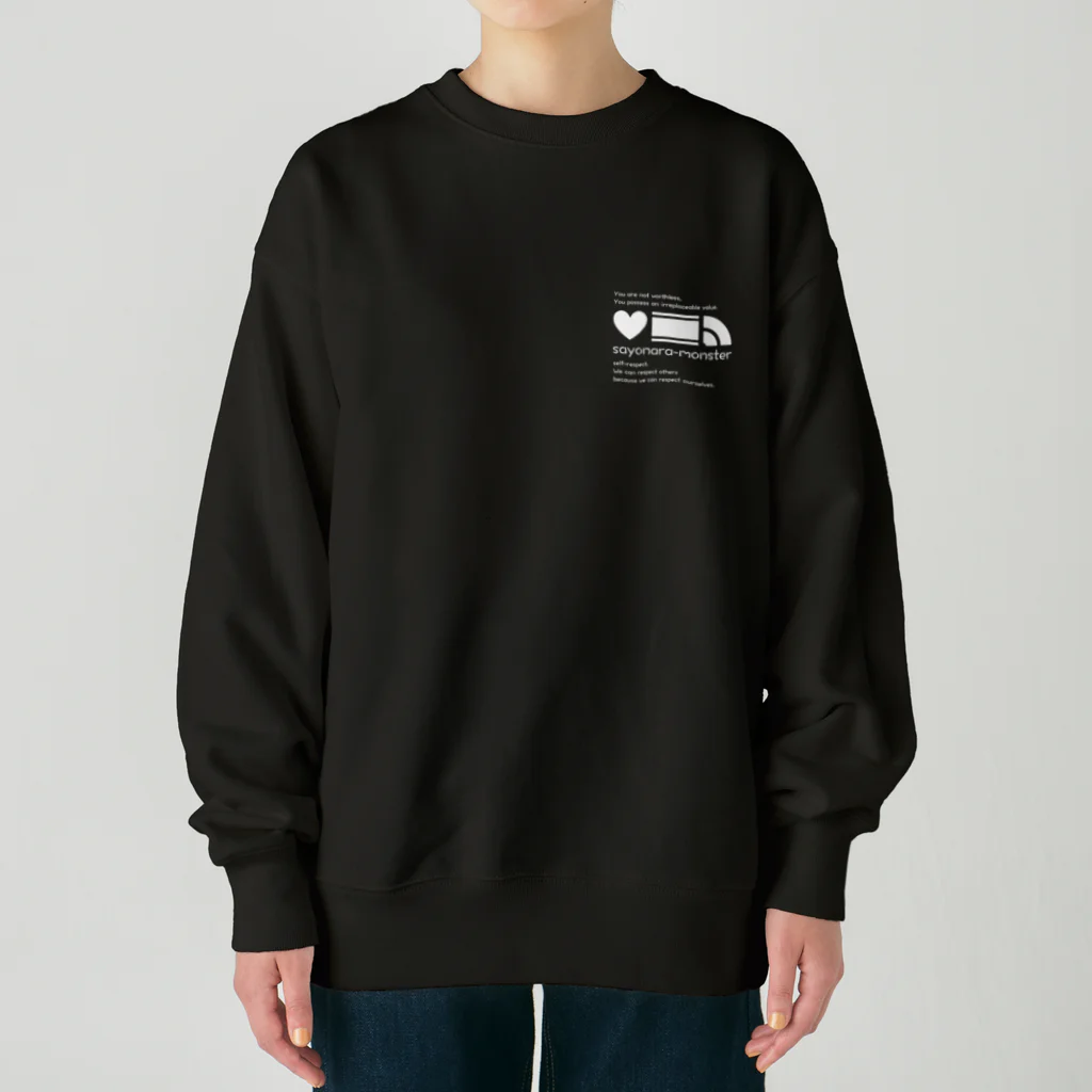 サヨナラ・モンスターのsayonara monster "self-respect." Heavyweight Crew Neck Sweatshirt