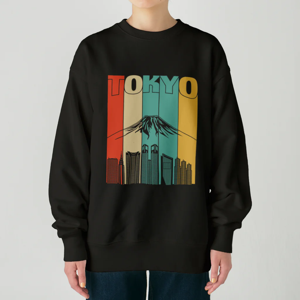 Stylo Tee Shopの東京と富士山 Heavyweight Crew Neck Sweatshirt