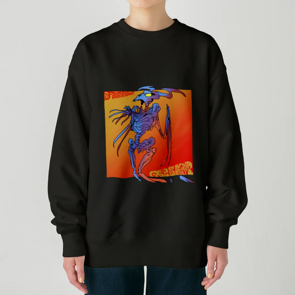 かにの巣のボーン Heavyweight Crew Neck Sweatshirt