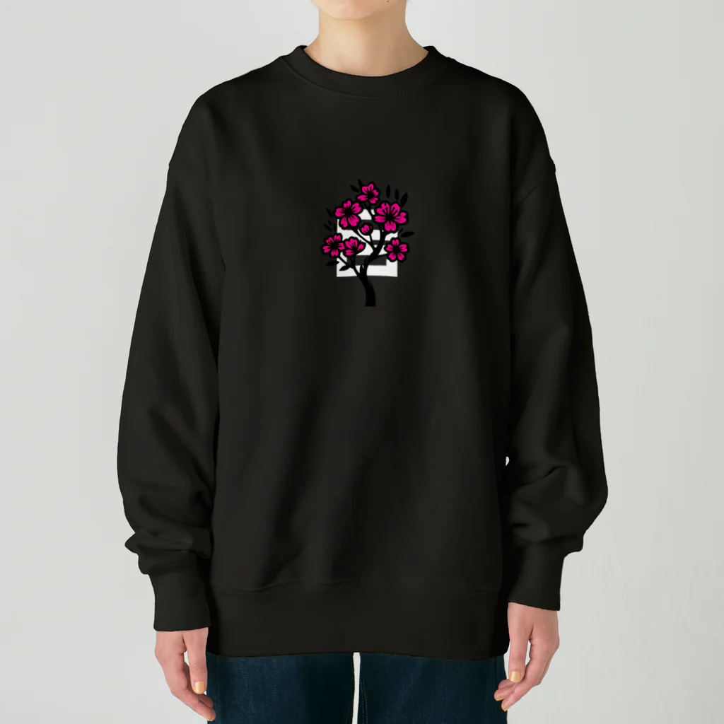 roiro_blackの桜 Heavyweight Crew Neck Sweatshirt