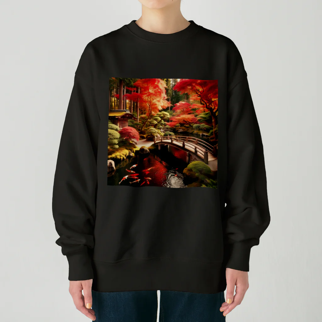 有栖の日本庭園1 Heavyweight Crew Neck Sweatshirt