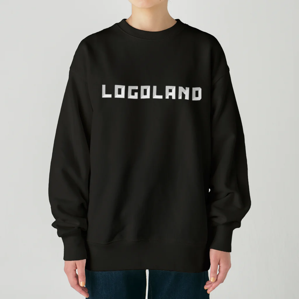 AEDIのLogoLand White Singe Line Logo（ロゴランド ホワイト シングルラインロゴ） Heavyweight Crew Neck Sweatshirt