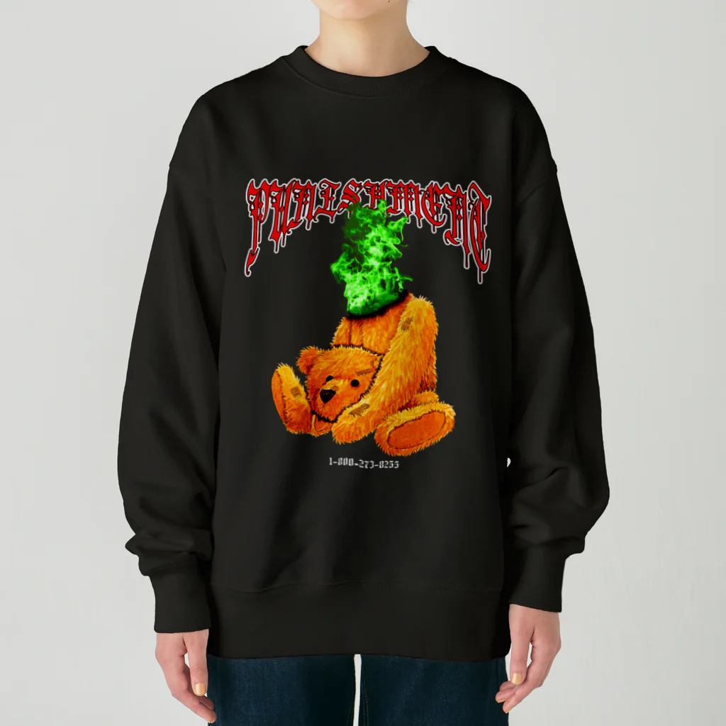 YOUJIN -ART GALLERY-のPUNISHMENT "BEAR" Heavyweight Crew Neck Sweatshirt