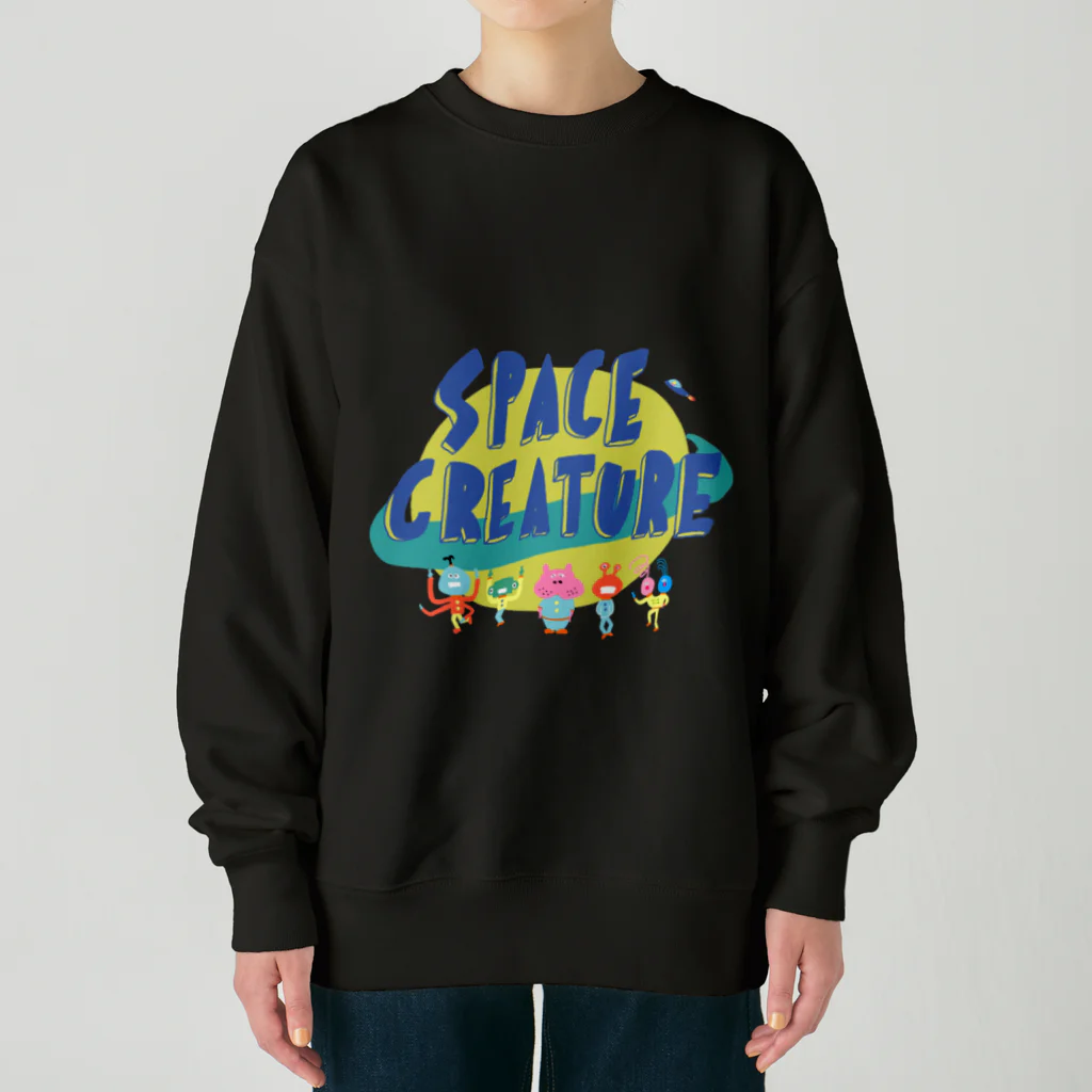 あいこシャキーンのSpace creature Heavyweight Crew Neck Sweatshirt