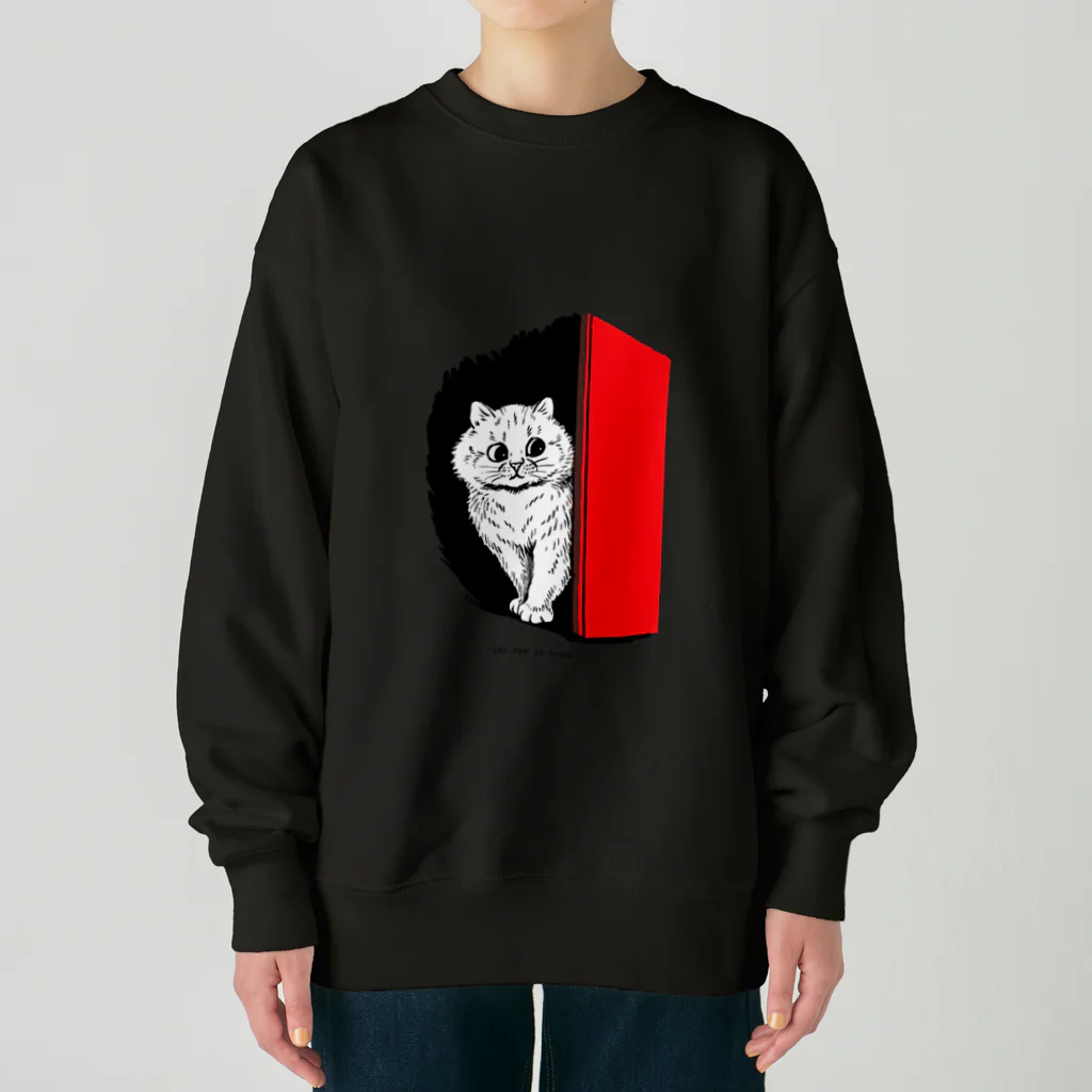 古書　天牛書店のルイス・ウェインのねこ Heavyweight Crew Neck Sweatshirt