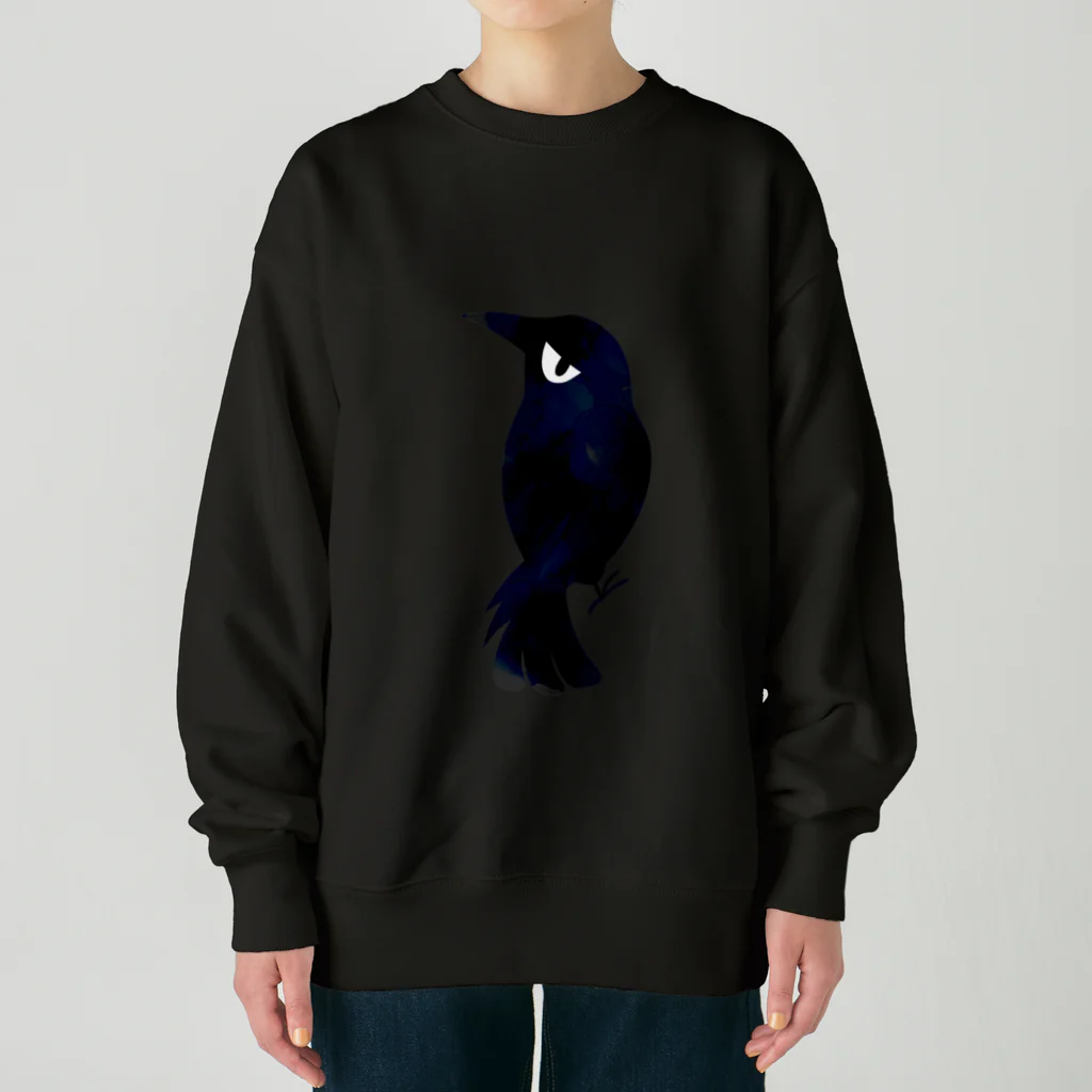 ひのいろ研究室　購買部の烏 Heavyweight Crew Neck Sweatshirt