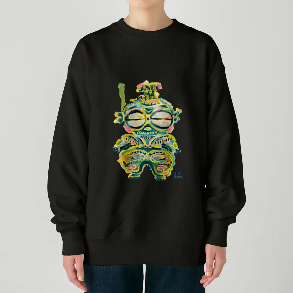 Gemo こうだともこのげもげも土偶 Heavyweight Crew Neck Sweatshirt