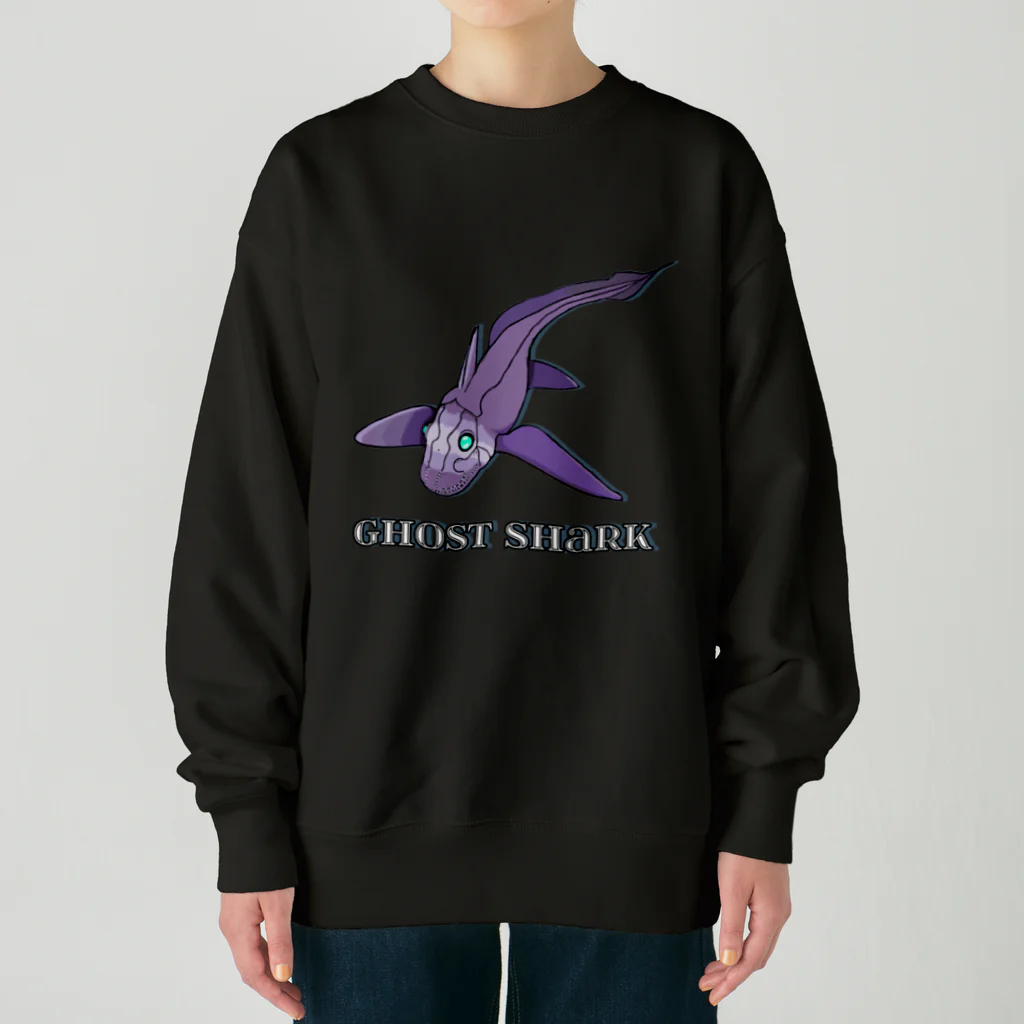 LalaHangeulのGhost Shark Heavyweight Crew Neck Sweatshirt