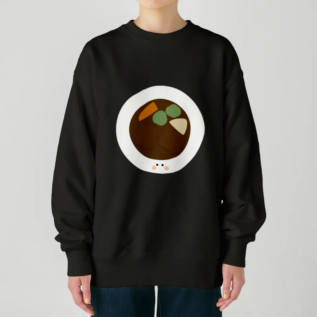 cotton-berry-pancakeのビーフシチューちゃん Heavyweight Crew Neck Sweatshirt