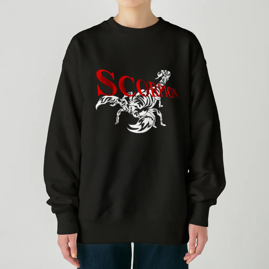 ラルゴのSCORPION(白) Heavyweight Crew Neck Sweatshirt