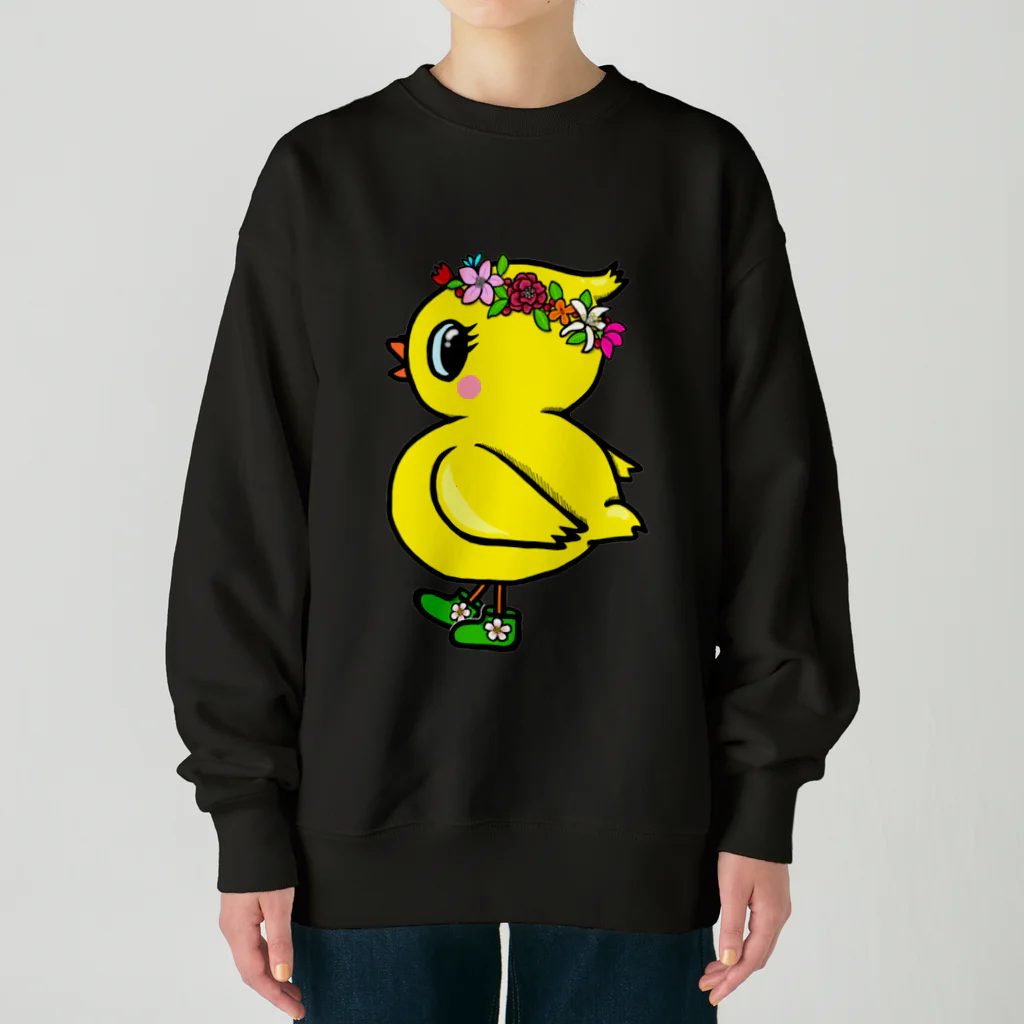 LalaHangeulの花冠ひよ子 Heavyweight Crew Neck Sweatshirt