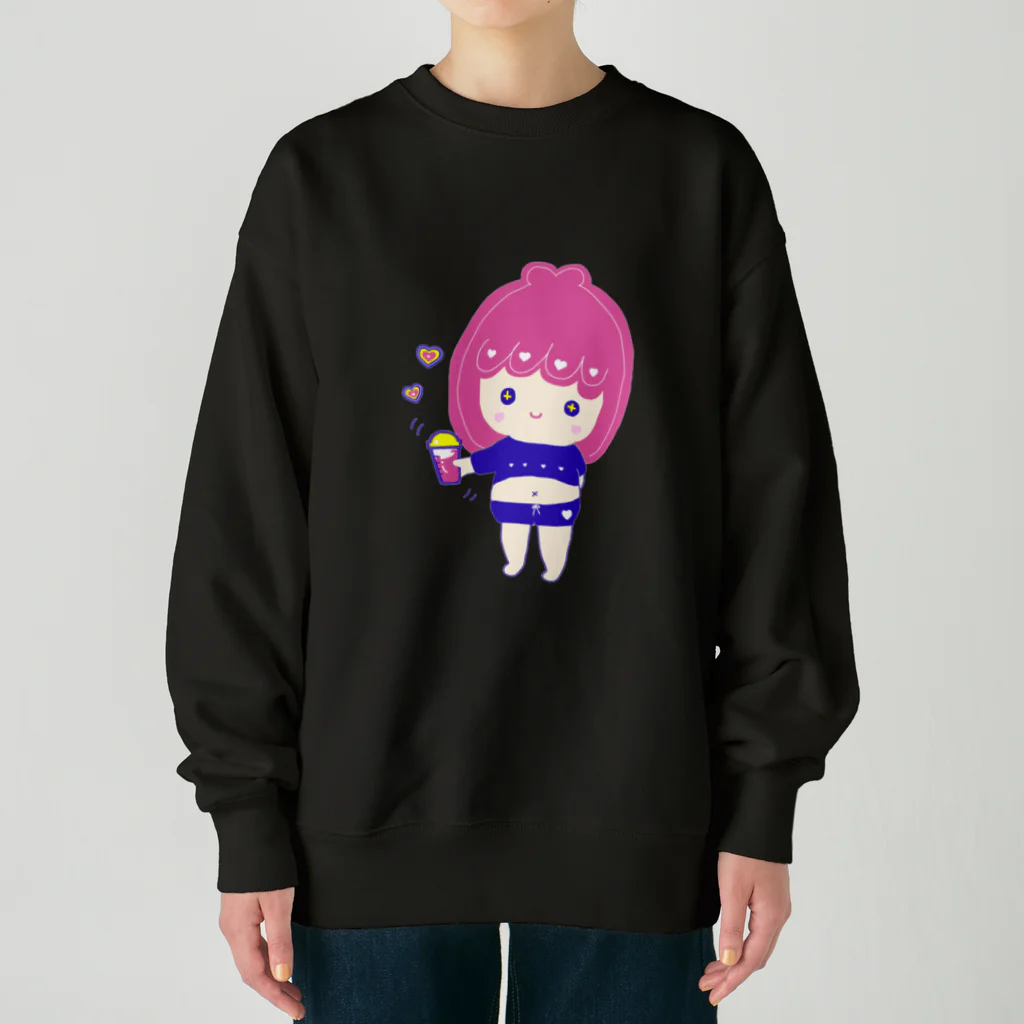 rurugirlのプロテイン女子（ロゴなし） Heavyweight Crew Neck Sweatshirt