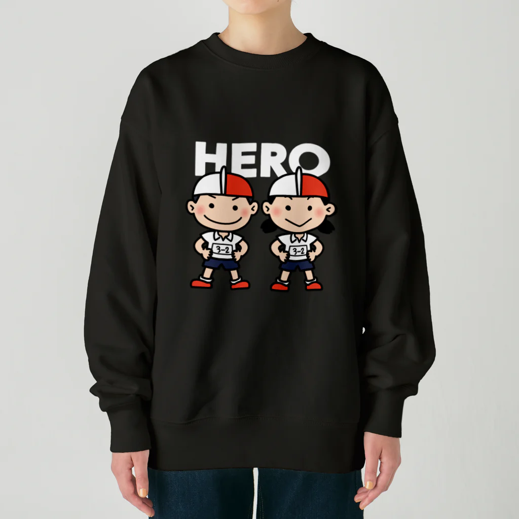 有限会社ケイデザインのわんぱくキッズ〜紅白帽〜 Heavyweight Crew Neck Sweatshirt