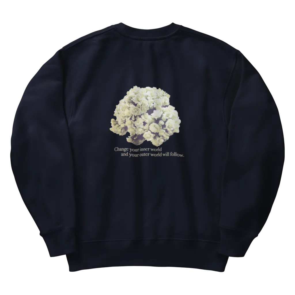 宇宙の真理ナビゲーターSunsCrystal's Shopのカランコエ-意識を変えれば現実が変わる- Heavyweight Crew Neck Sweatshirt