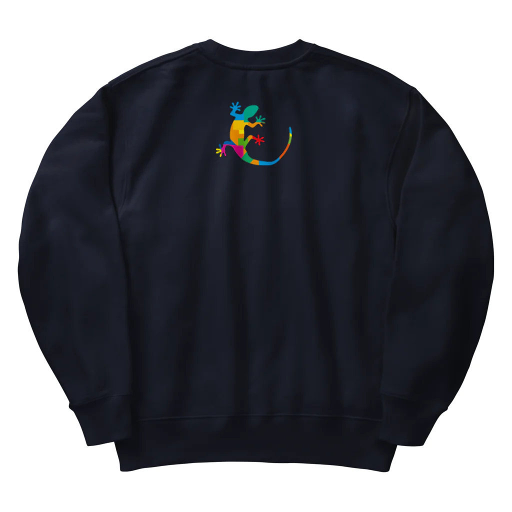 cuuyabowのカラフルヤモリ Heavyweight Crew Neck Sweatshirt