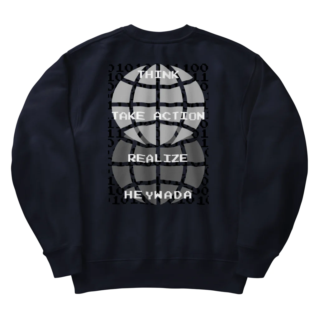 HEYWADA SHOPのHEYWADA SHIKO WO GENJITSUCA SASERUNDA Heavyweight Crew Neck Sweatshirt