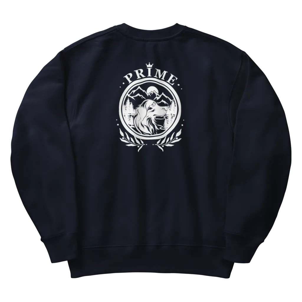 -BRIGHTS-の犬とおでかけ　ホワイトロゴ　バックプリント【 PRIME 】 Heavyweight Crew Neck Sweatshirt