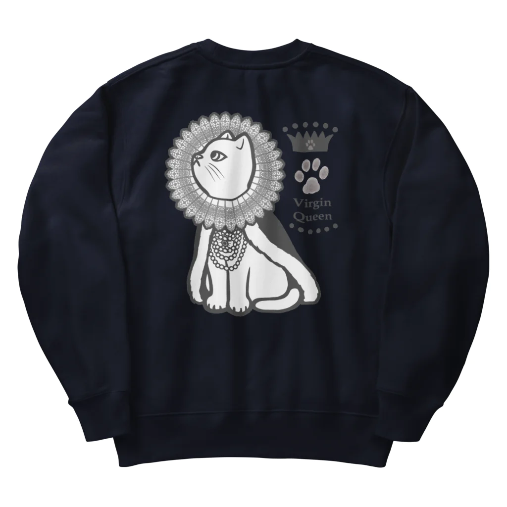 Charamaru Marketのエリザベスカラー猫 Heavyweight Crew Neck Sweatshirt