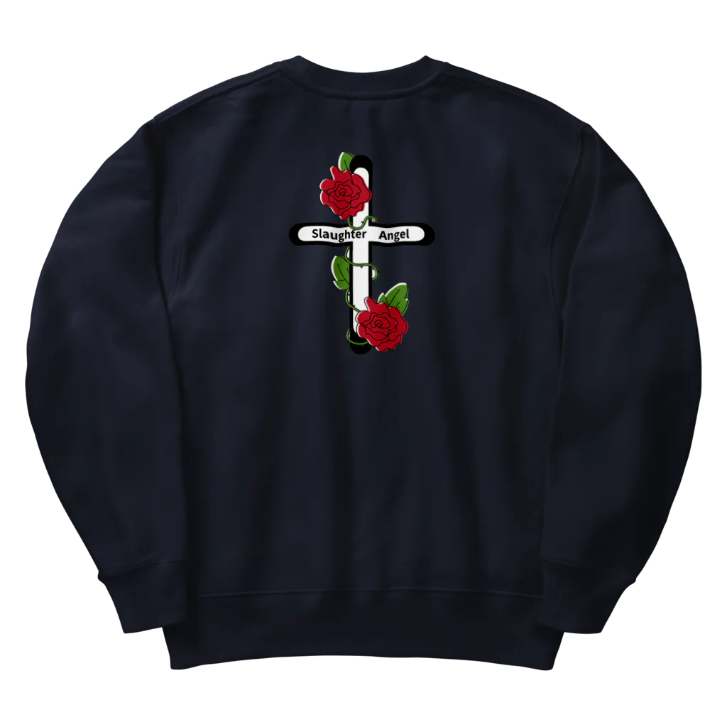 ㌍のるつぼの殺戮キューピットちゃん Heavyweight Crew Neck Sweatshirt