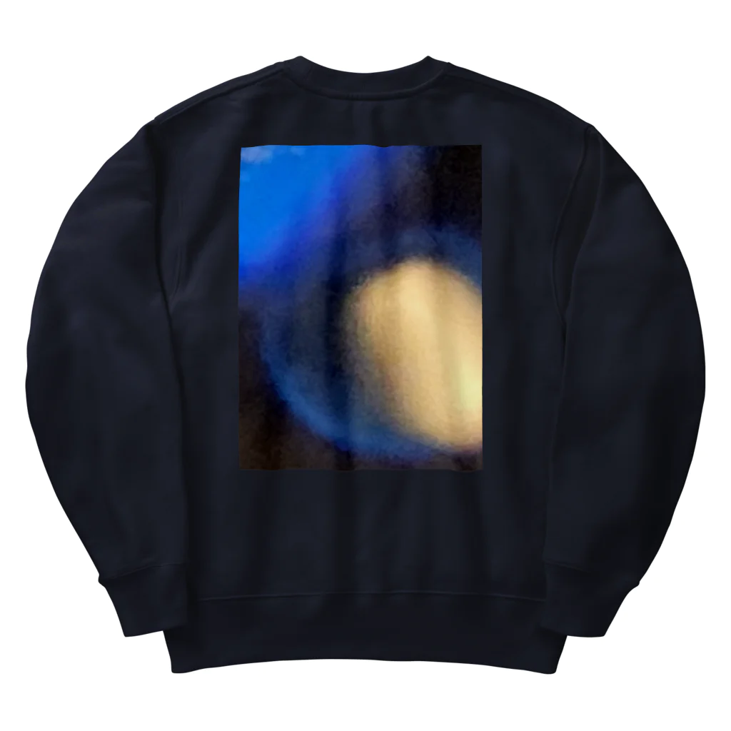 環陀の青い炎 Heavyweight Crew Neck Sweatshirt