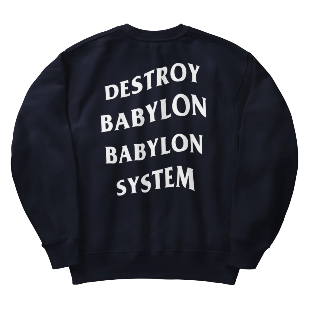 GANGSTANCE CLOTHINGのDESTROY BABYLON BABYLON SYSTEM ヘビーウェイトスウェット