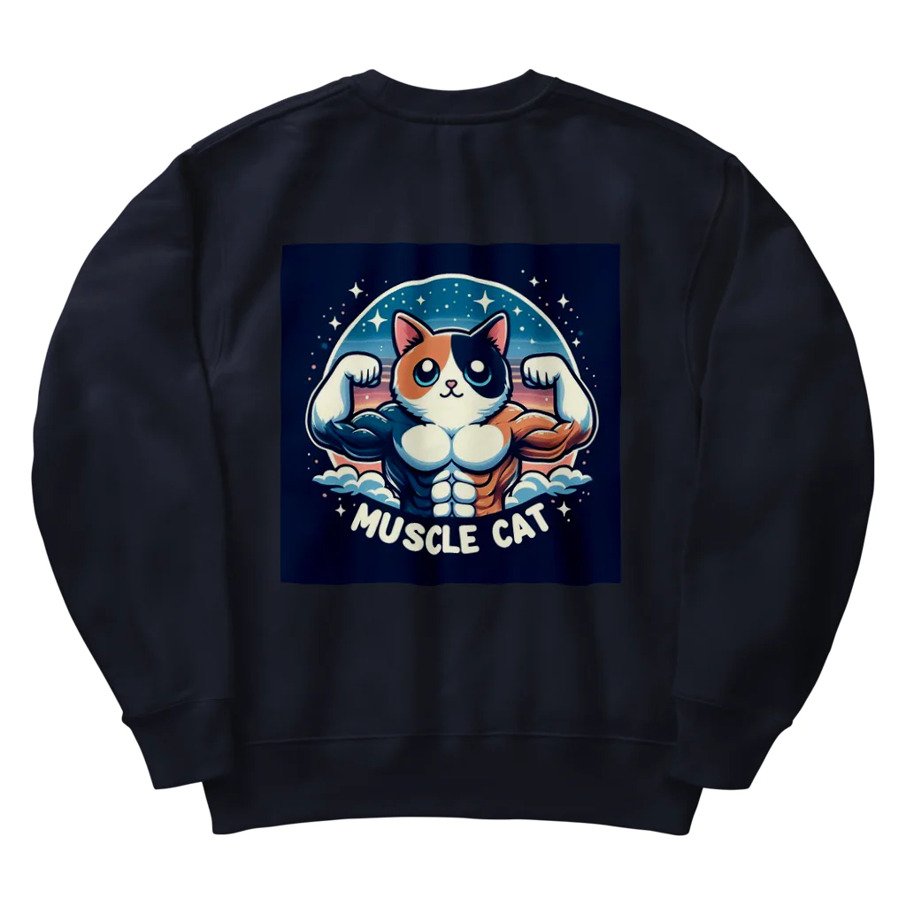 MUSCLE CAT 🐈🐈‍⬛のMUSCLE CATキャリコ Heavyweight Crew Neck Sweatshirt