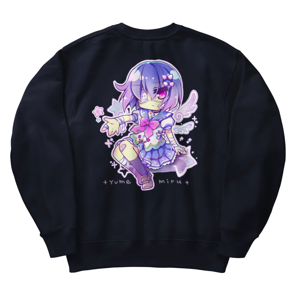 月蝕ざっか店＠SUZURIの<dolls>ユメミル （For Backprint） Heavyweight Crew Neck Sweatshirt