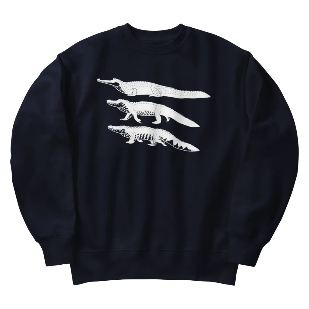 segasworksのワニワニワニさん（白） Heavyweight Crew Neck Sweatshirt