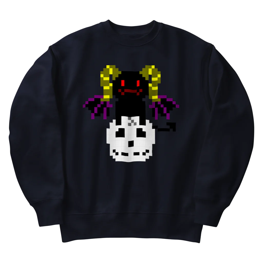 ナチュラルサトシのめへの悪魔と髑髏 Heavyweight Crew Neck Sweatshirt