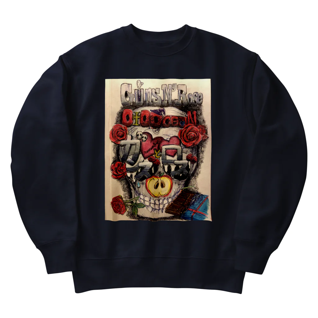 このっけるのガンズとロズ Heavyweight Crew Neck Sweatshirt