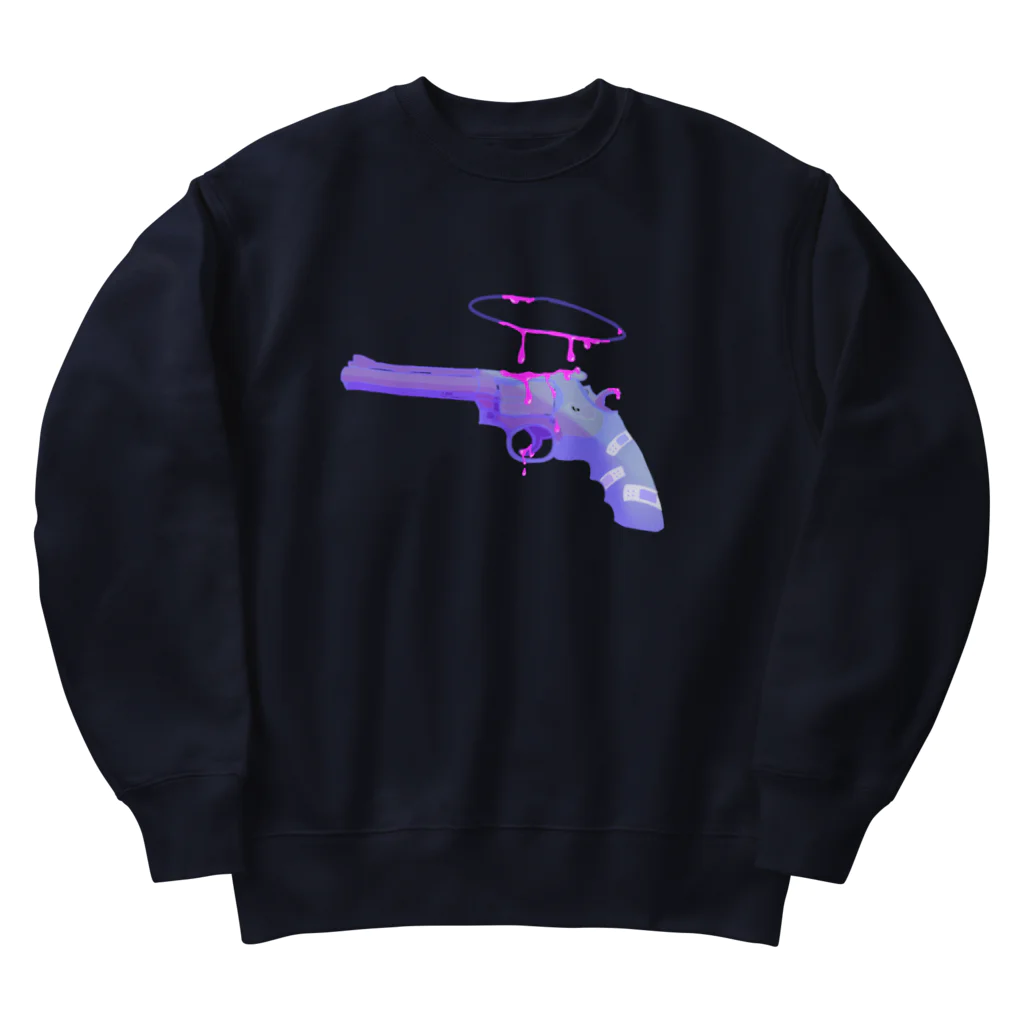  ちぢみんの𝙿𝚞𝚛𝚙𝚕𝚎銃 Heavyweight Crew Neck Sweatshirt