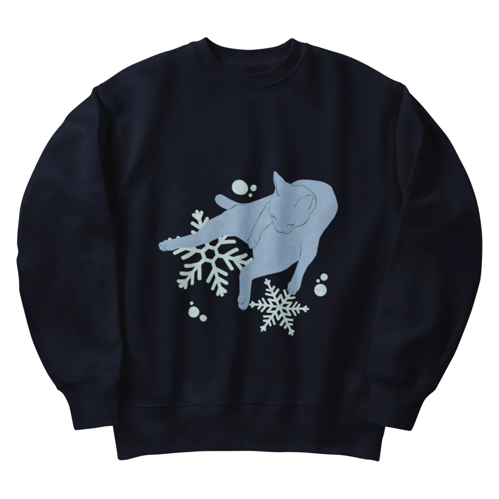 ねこや Ryoko -猫屋 りょうこ-のねこ　澄みわたる Heavyweight Crew Neck Sweatshirt