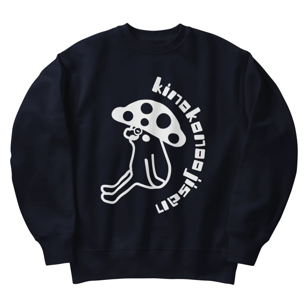 kinoko_ojisanのきのこのおじさんヴィンテージデザイン Heavyweight Crew Neck Sweatshirt