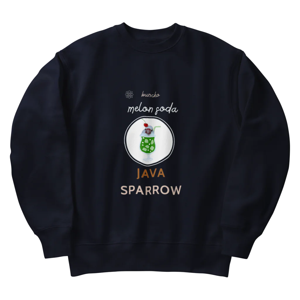 bunbunのメロンソーダ文鳥 Heavyweight Crew Neck Sweatshirt