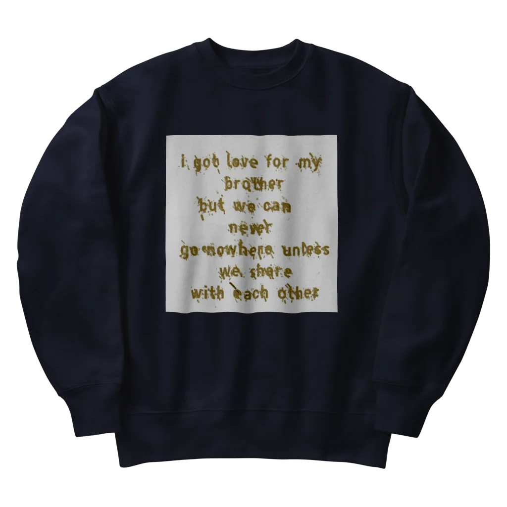 North Sideのlyric  Heavyweight Crew Neck Sweatshirt