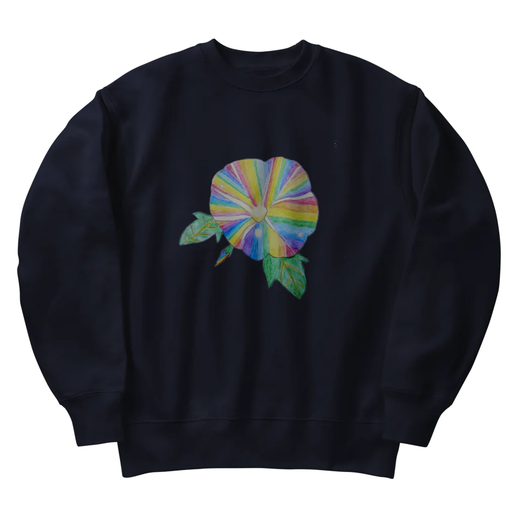 NANASHOPの虹色の朝顔 Heavyweight Crew Neck Sweatshirt