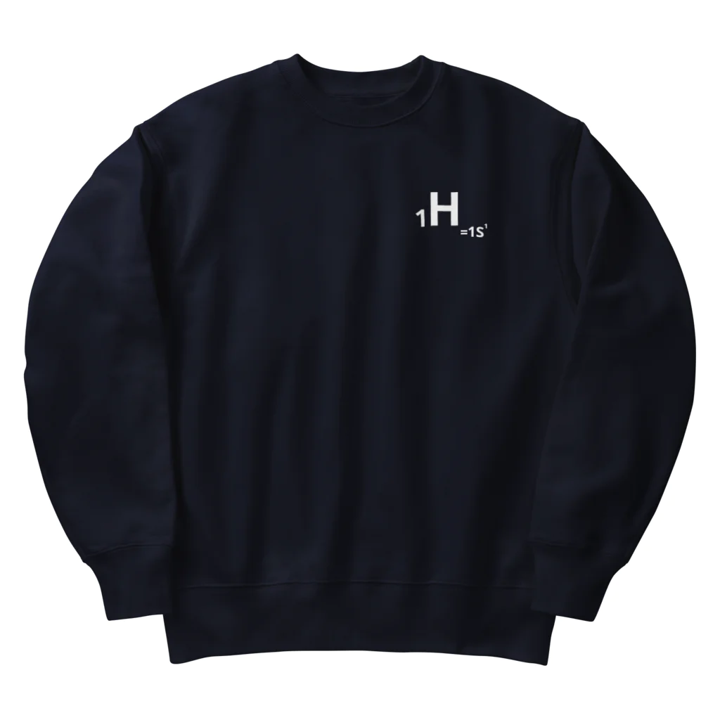 interested in?の1.hydrogen(白/表のみ) Heavyweight Crew Neck Sweatshirt