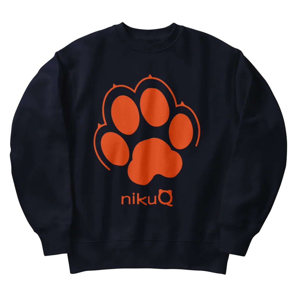 WebArtsの肉球をモチーフにしたオリジナルブランド「nikuQ」（犬タイプ）です Heavyweight Crew Neck Sweatshirt