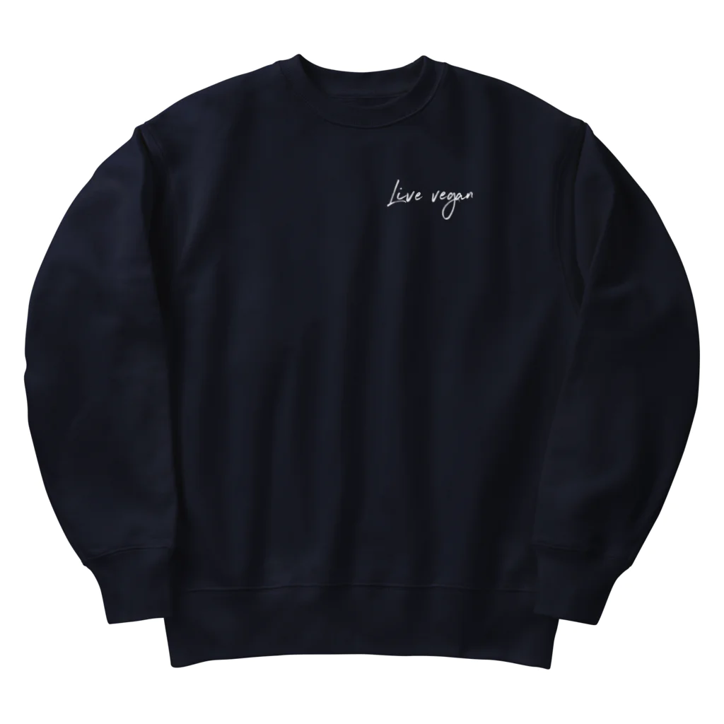 Let's go vegan!のTerrified Heavyweight Crew Neck Sweatshirt