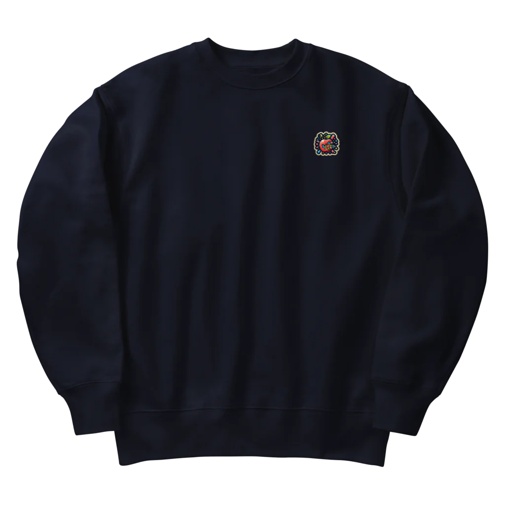 しょっぷ-だいちゃんの弾けるりんご Heavyweight Crew Neck Sweatshirt