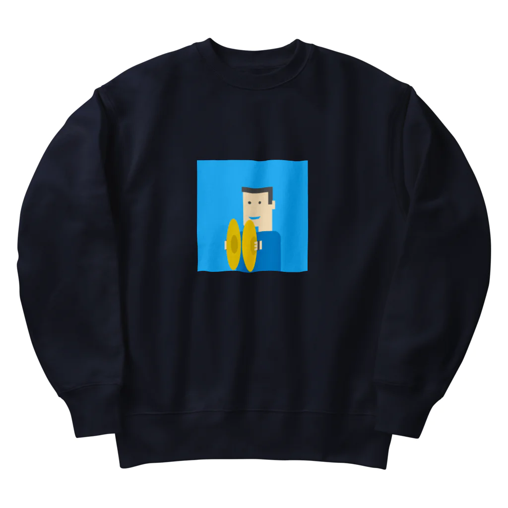 いまさしの意識低いシンバル叩き Heavyweight Crew Neck Sweatshirt