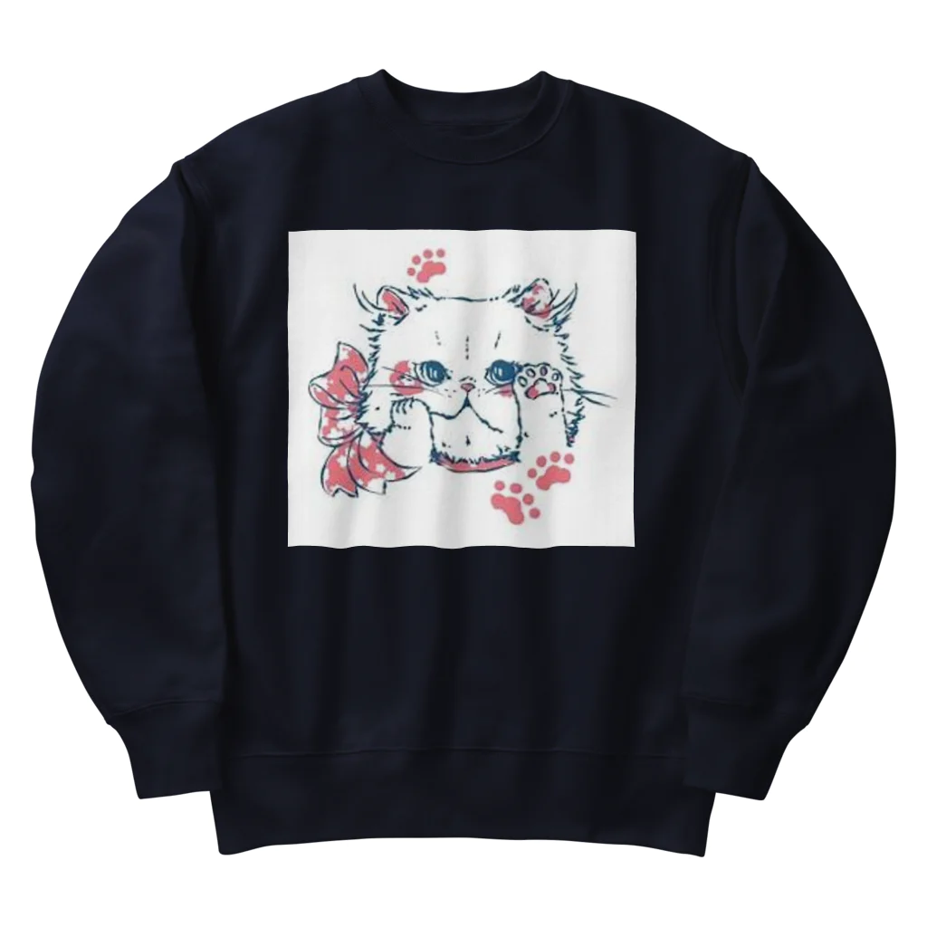 Reea wkoのふわっねっこっ Heavyweight Crew Neck Sweatshirt